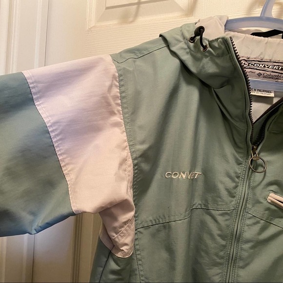Women’s Small light green and white Columbia Convert ski snowboard jacket - Picture 6 of 12